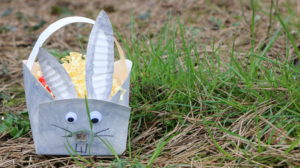 panier de pâques lapin
