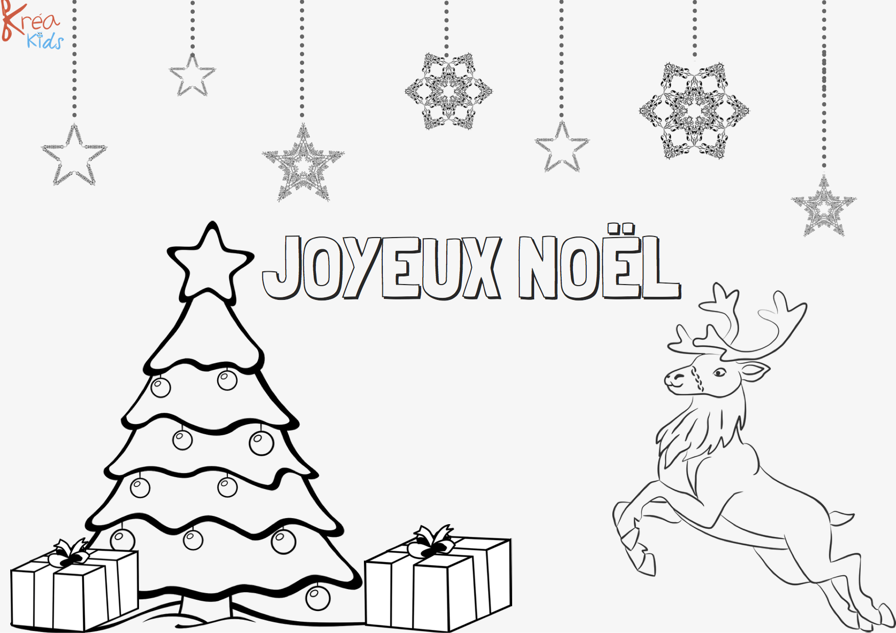 Coloriages de noël personnalisés, à vos crayons! - Kreakids