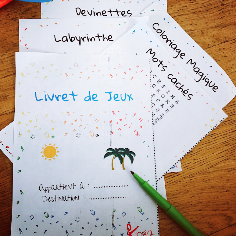 Livret de jeux pour enfant gratuit