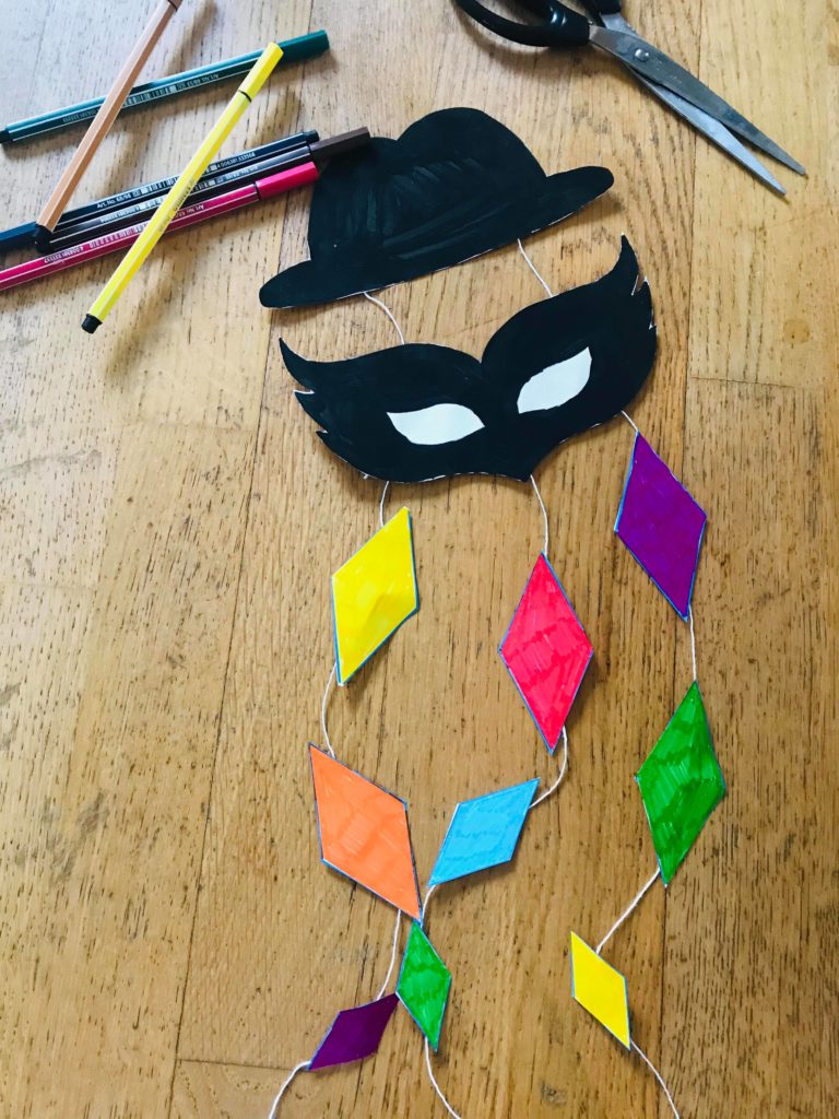 Décoration Arlequin pour le carnaval