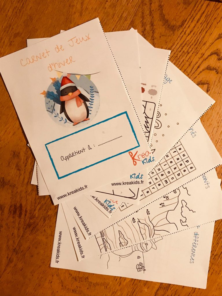 Carnet de jeux pour enfants