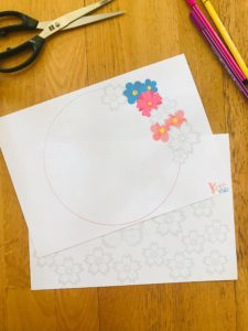 Activité pour enfant la couronne du printemps