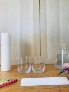 Expérience facile pour enfant l'arc en ciel