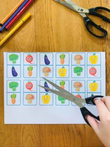 Jeu de domino légume pour enfant