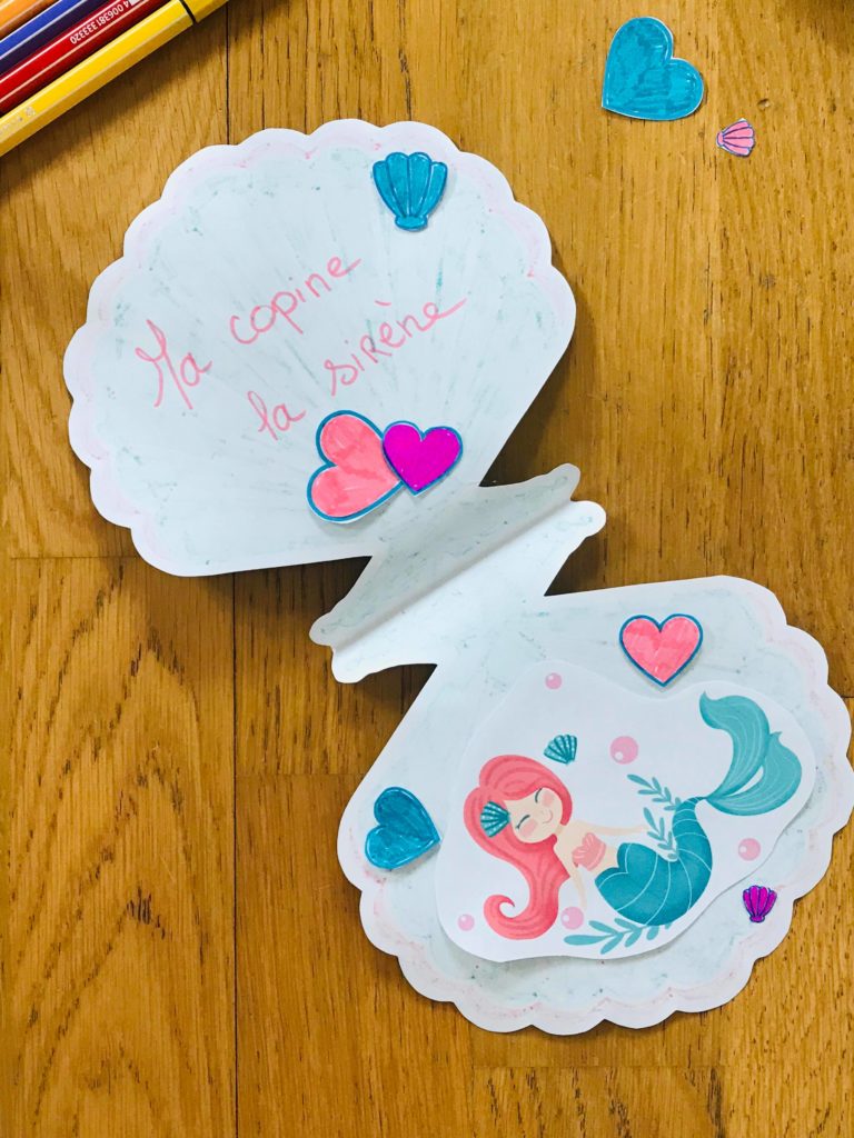 Activité manuelle sirène pour enfant
