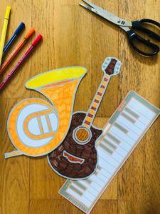 Activité pour enfant les instruments de musique