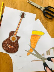 Activité pour enfant les instruments de musique