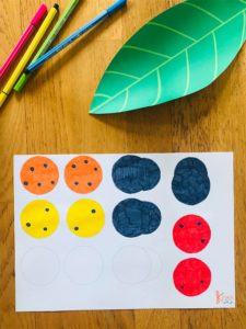 Coccinelle en papier pour enfant
