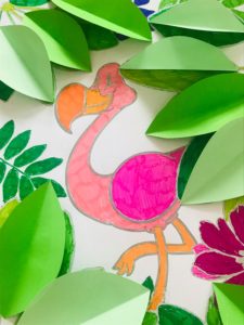 Activité flamant rose pour enfant