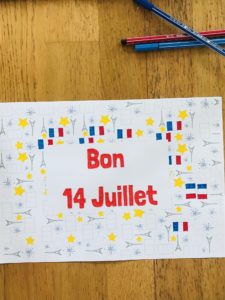 Coloriage 14 juillet pour enfant