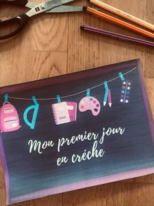 Pancarte de la rentrée pour enfant