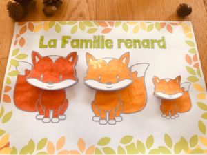 Activité manuelle renard pour enfant