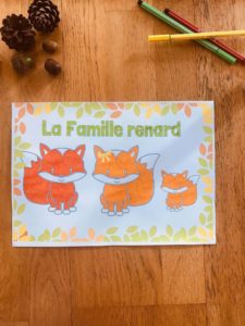 Activité manuelle renard pour enfant