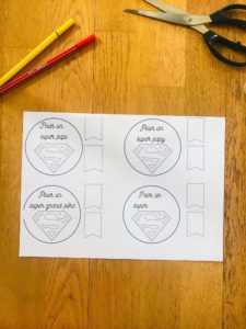 Activité manuelle fête des grands pères