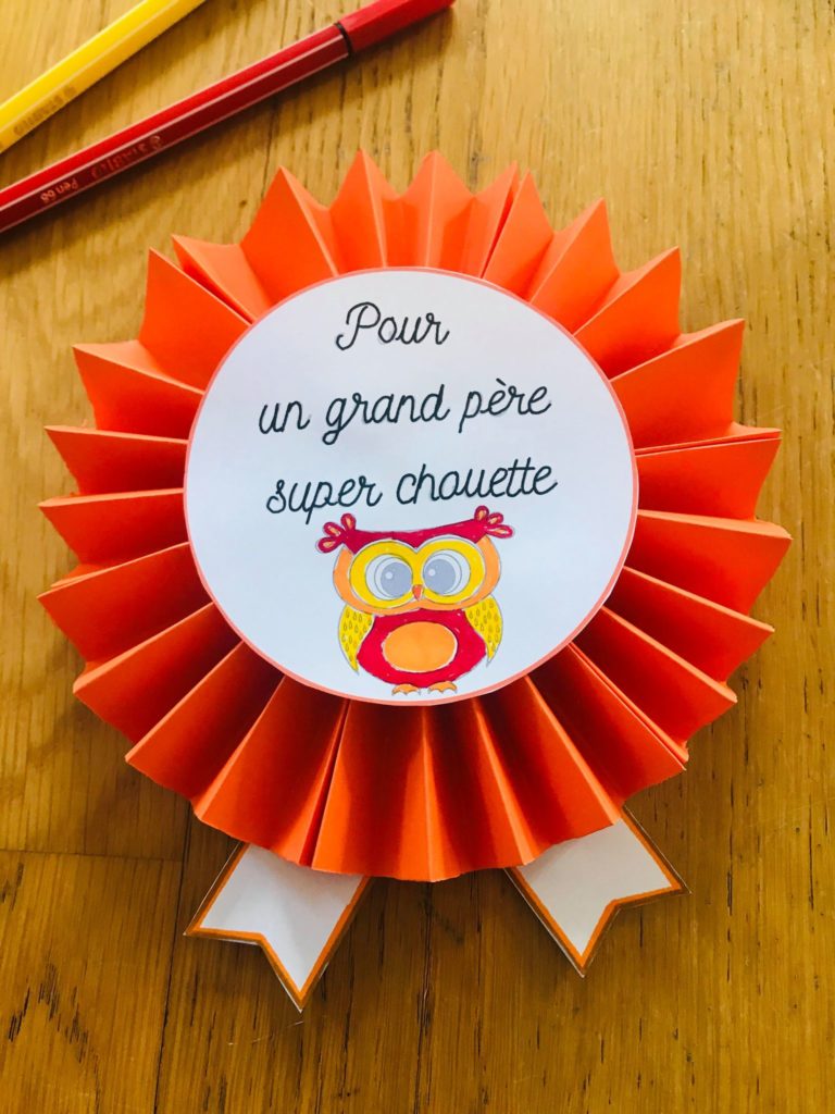 Activité manuelle fête des grands pères