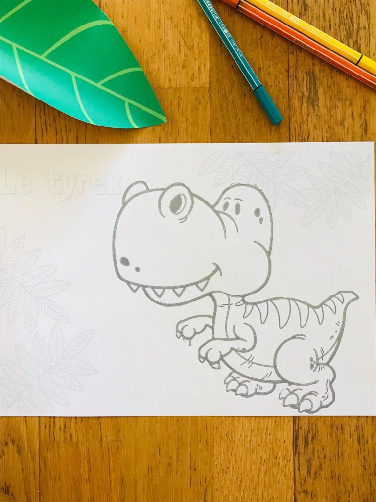 Coloriage dinosaures pour enfant