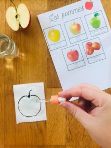 Activité thématique pomme pour enfant