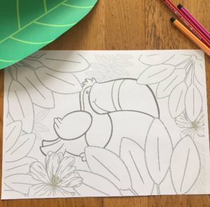 Coloriages jungle tropicale pour enfant