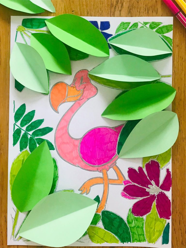 Coloriages jungle tropicale pour enfant