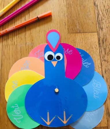 Activité sur les couleurs pour enfant