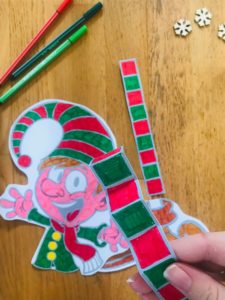 Lutin de noël à colorier