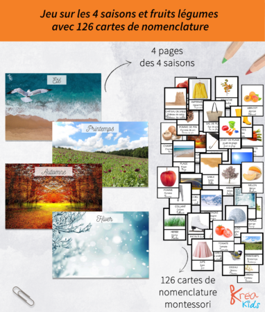 Pack jeu des 4 saisons et des fruit légumes
