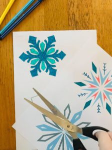 Flocon de neige à colorier