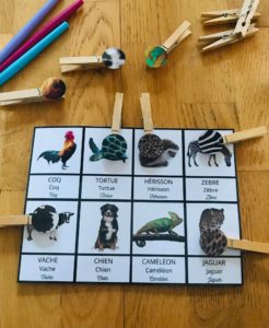 Jeu sur les animaux pour enfant