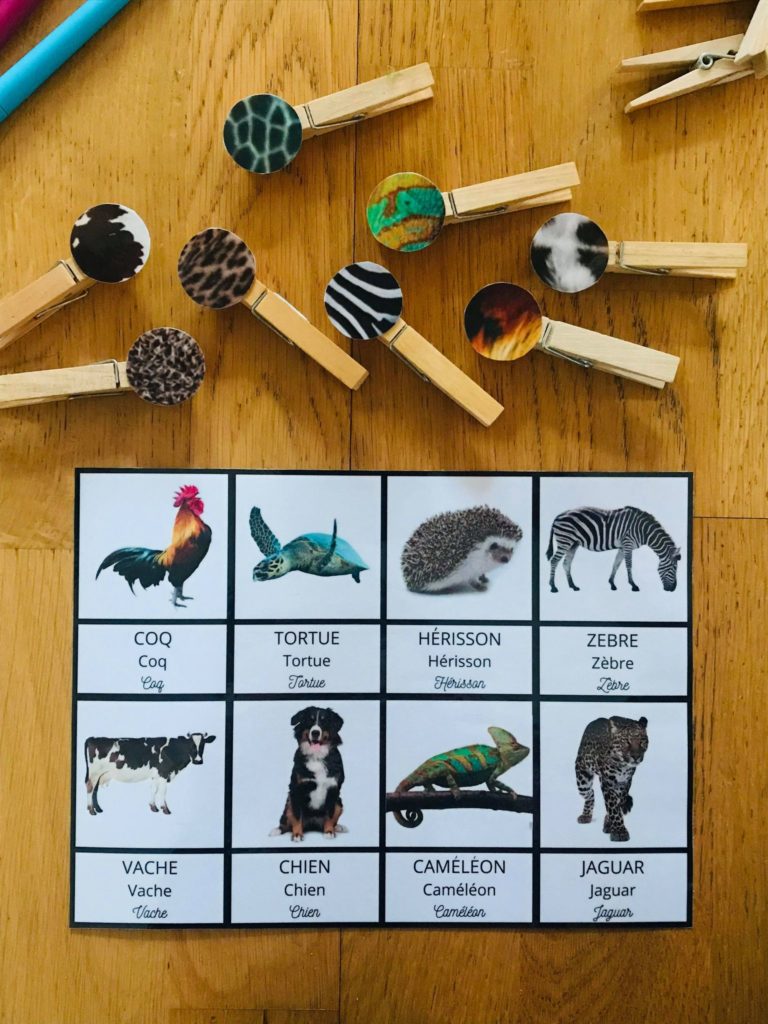 Jeu sur les animaux pour enfant