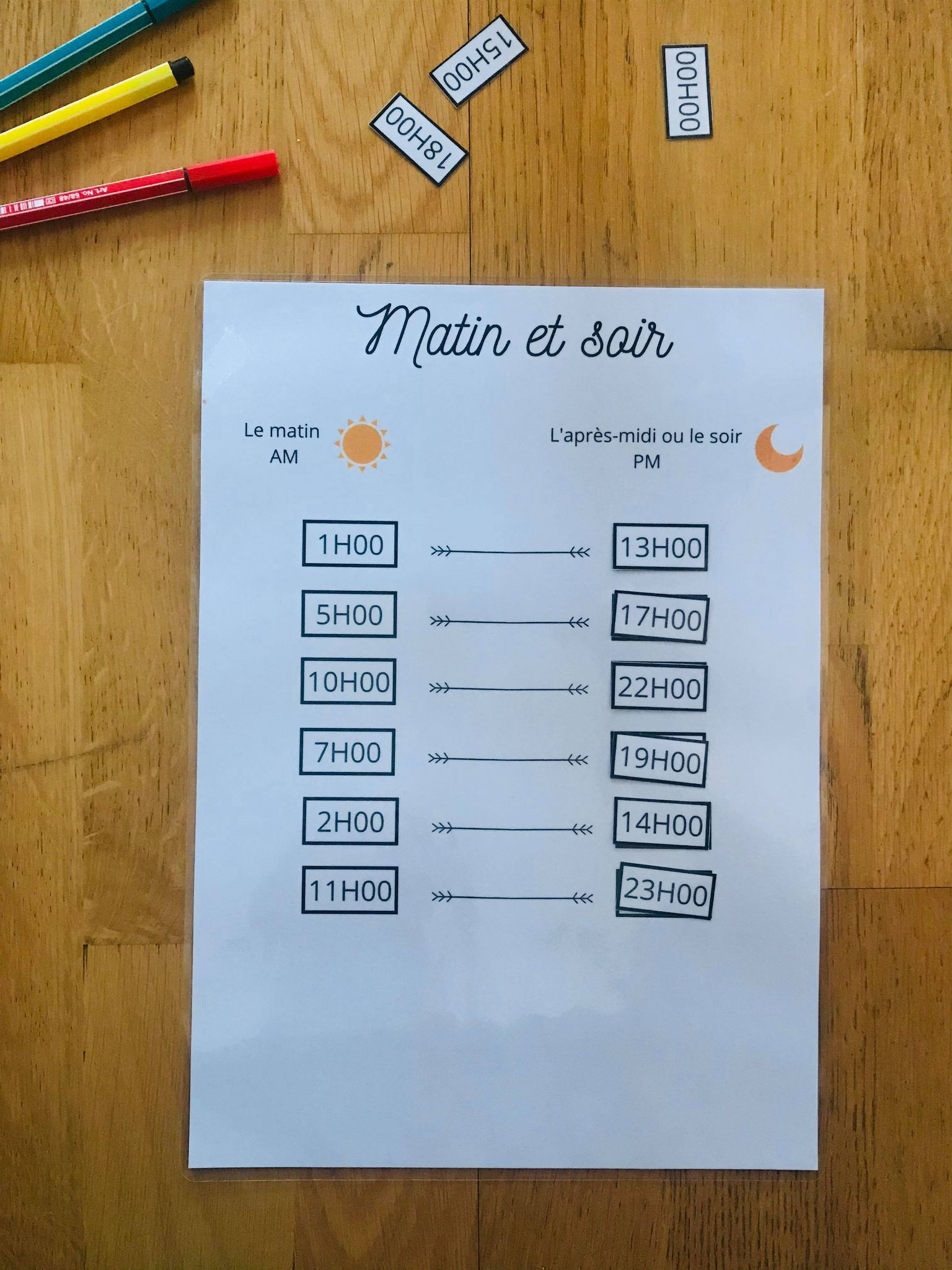 Jeux pour apprendre l'heure à imprimer – Image 13