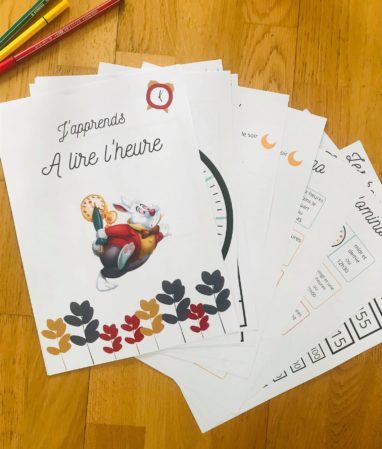 Jeux pour apprendre l'heure à imprimer