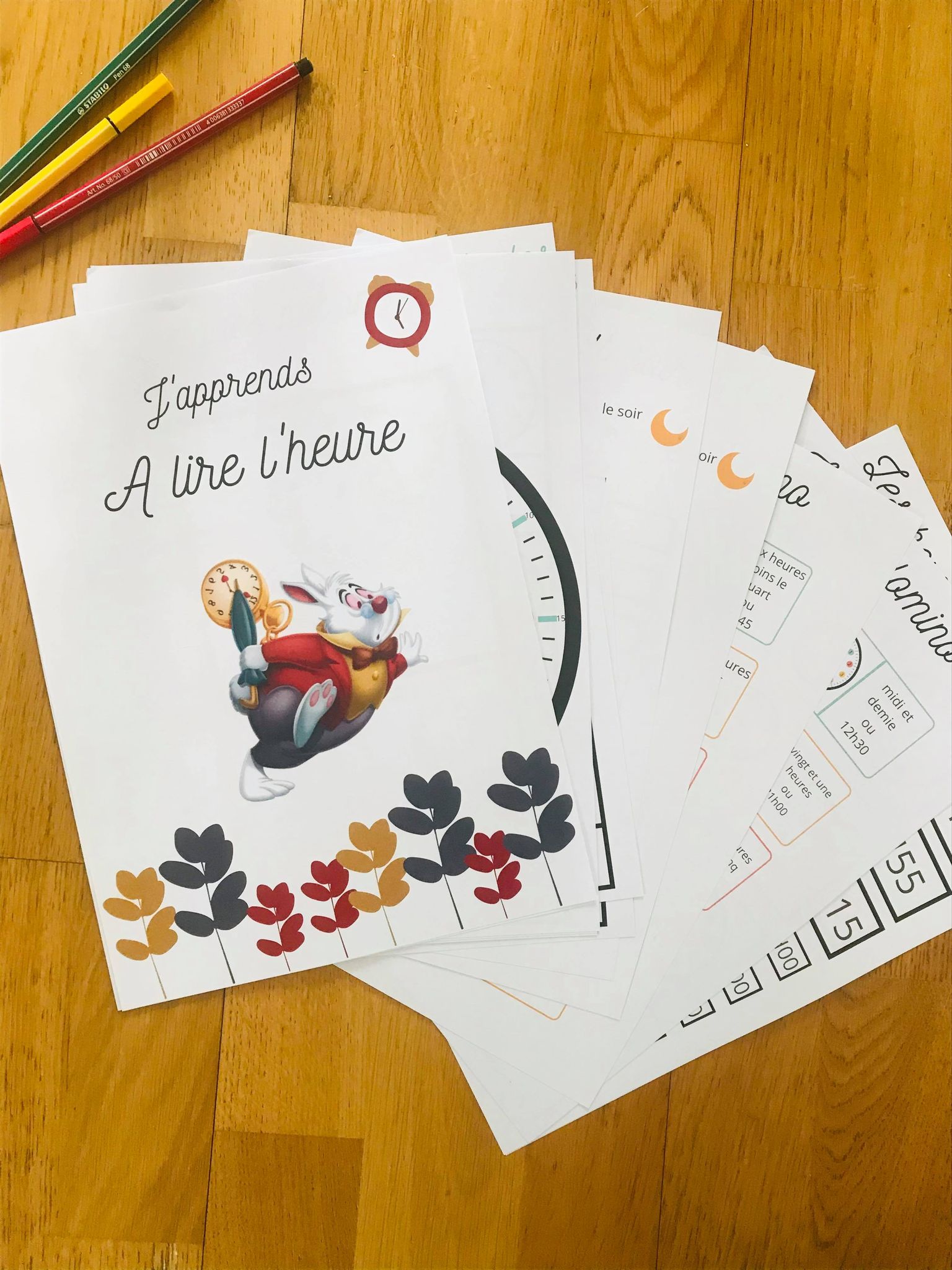 Jeux pour apprendre l'heure à imprimer