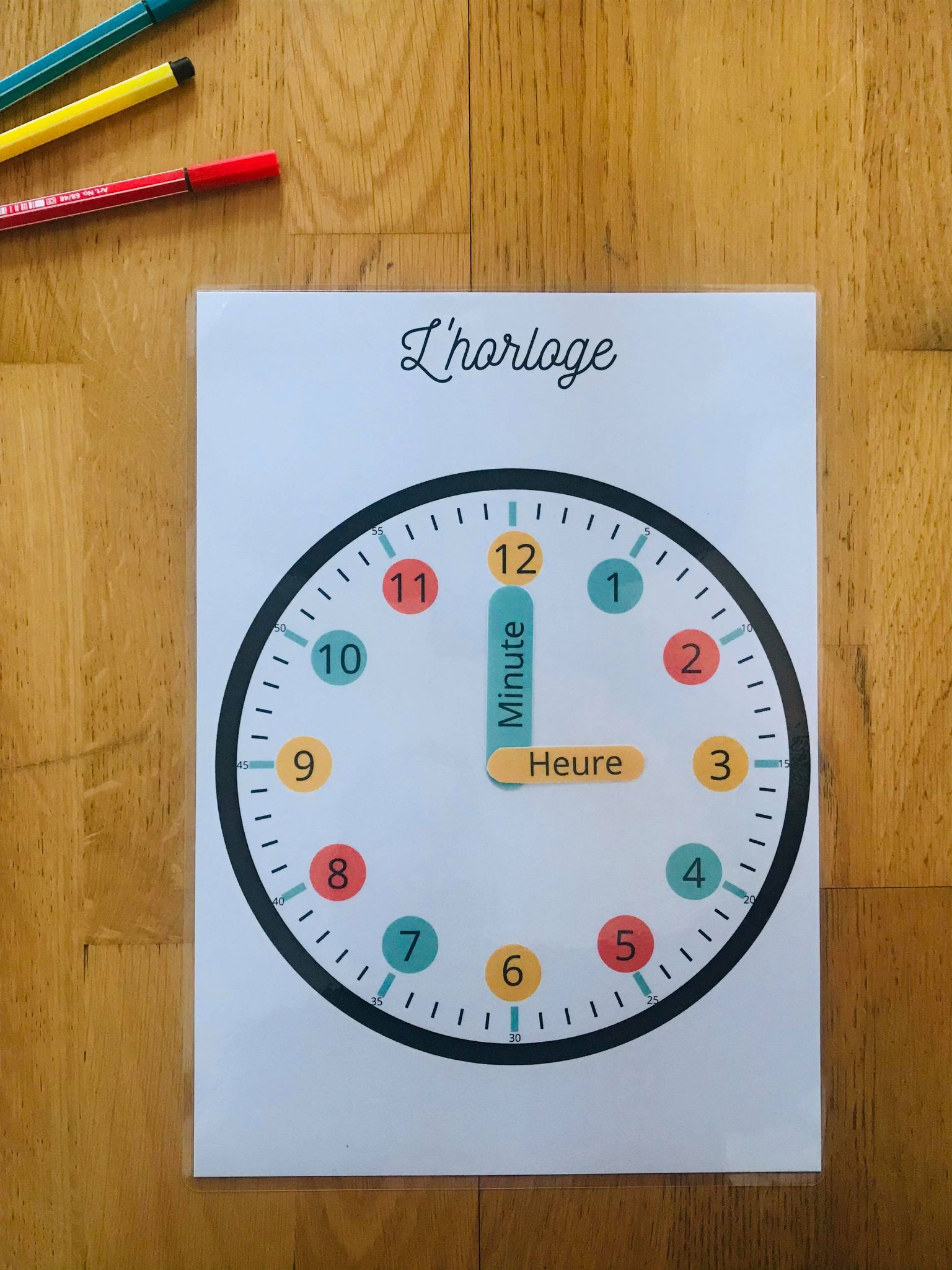 Jeux pour apprendre l'heure à imprimer – Image 6