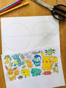 Activité manuelle pokémon pour enfant