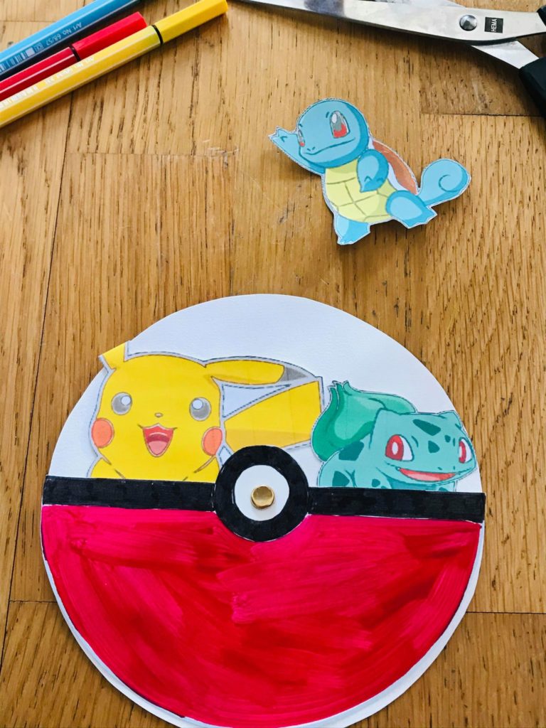Activité manuelle pokémon pour enfant