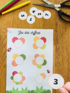 Jeu pour apprendre à compter à imprimer