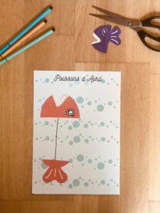 Activité facile poisson d'avril pour enfant