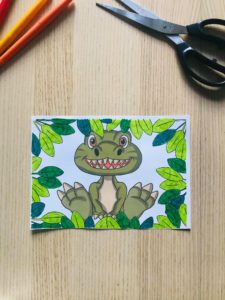 Carte pop up dinosaure facile à faire