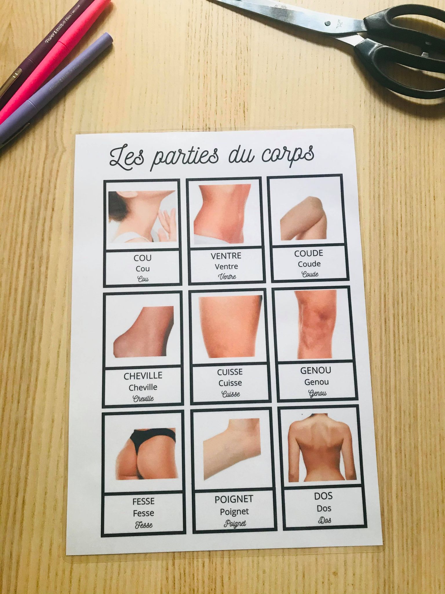 PDF quiet book du corps humain à imprimer – Image 23