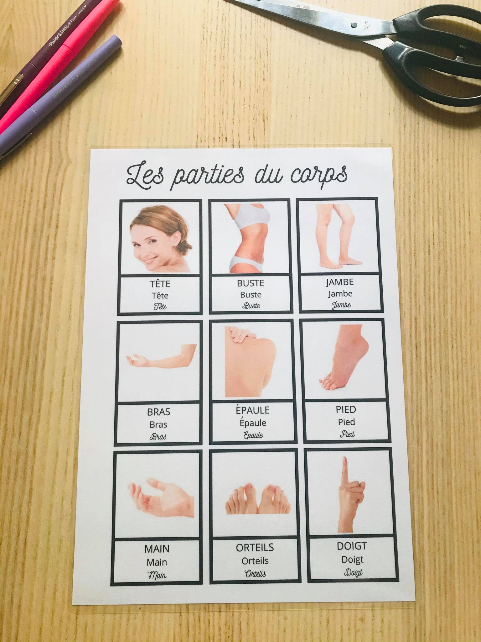 PDF quiet book du corps humain à imprimer – Image 7