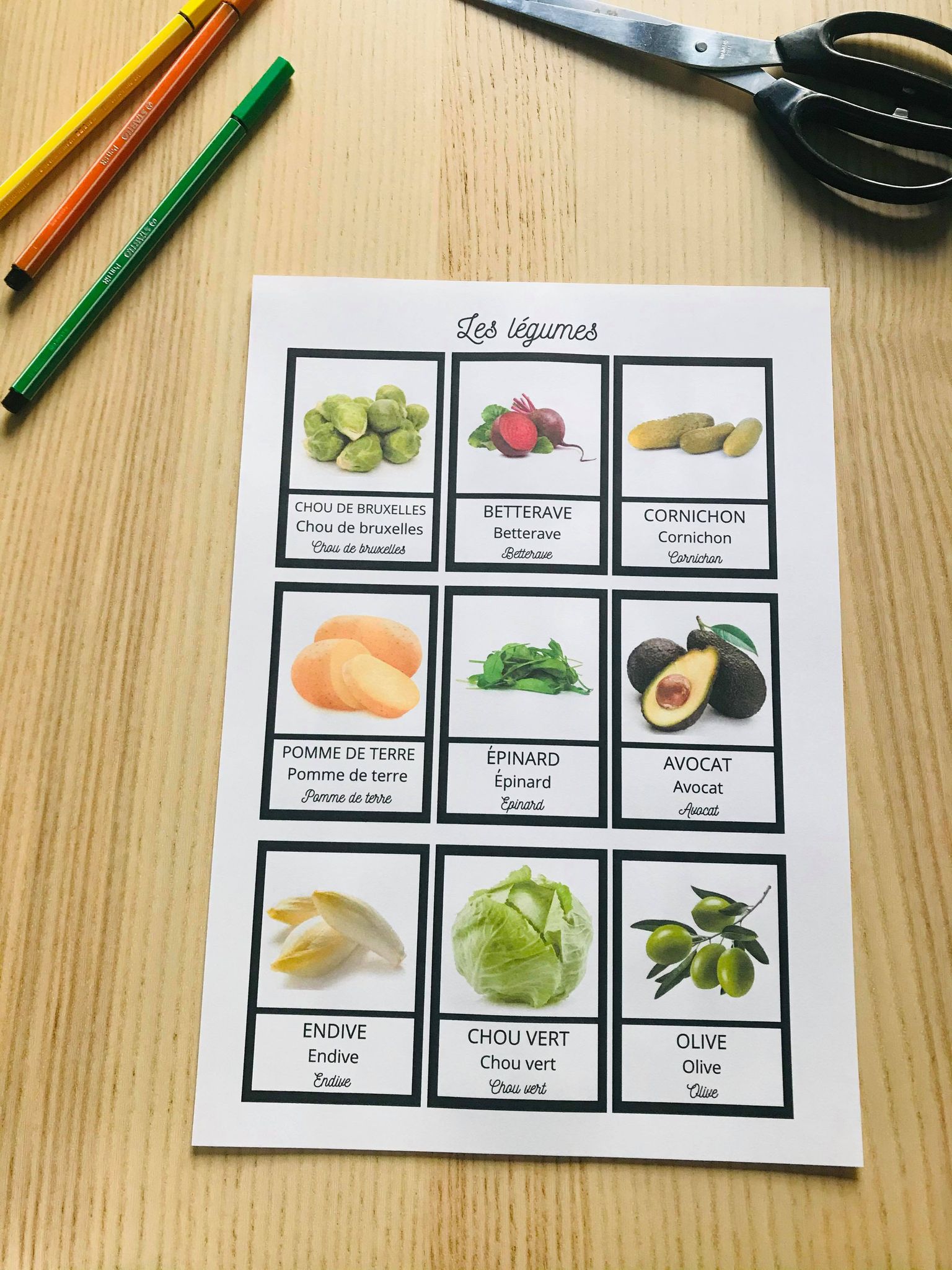 Livret sur les fruit et légumes prêt à l'emploi – Image 23