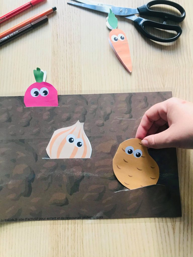 Activité sur les légumes pour enfant
