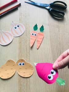 Activité sur les légumes pour enfant