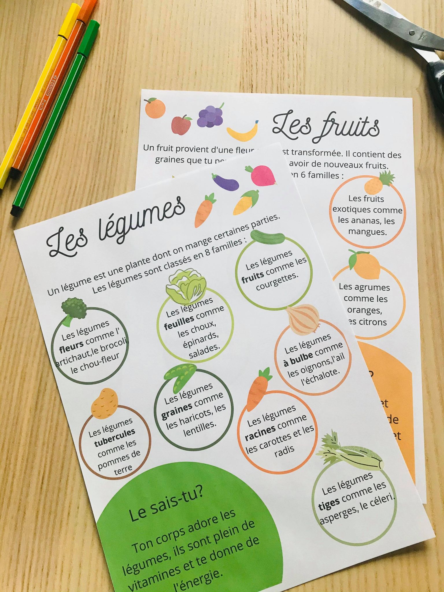 Livret sur les fruit et légumes prêt à l'emploi – Image 10