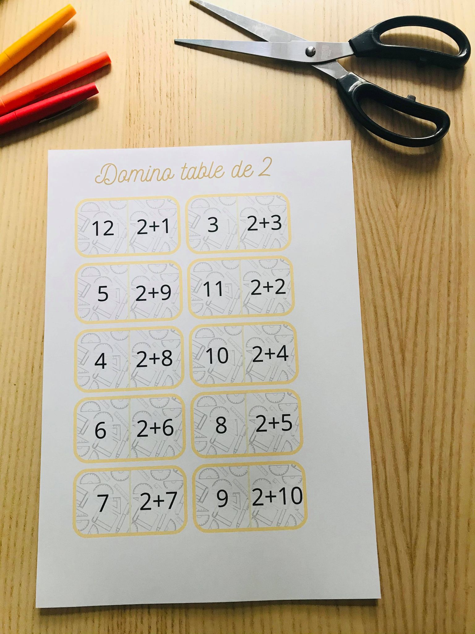 Pack de jeux pour apprendre les tables d'addition à imprimer – Image 29