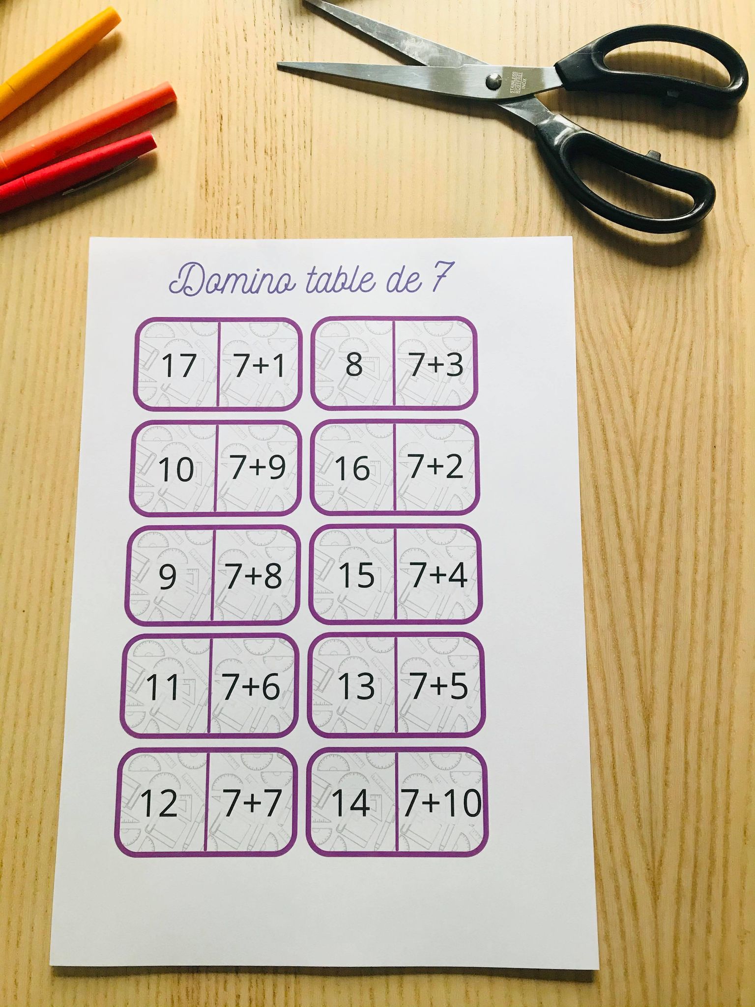 Pack de jeux pour apprendre les tables d'addition à imprimer – Image 26