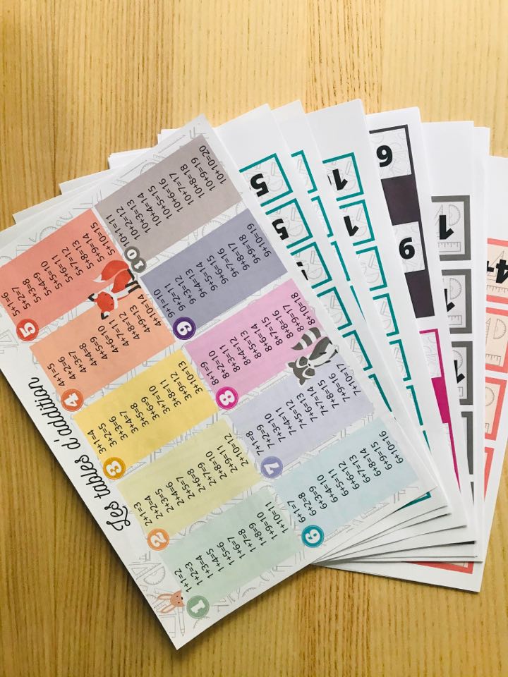 jeux pour apprendre les tables d'addition