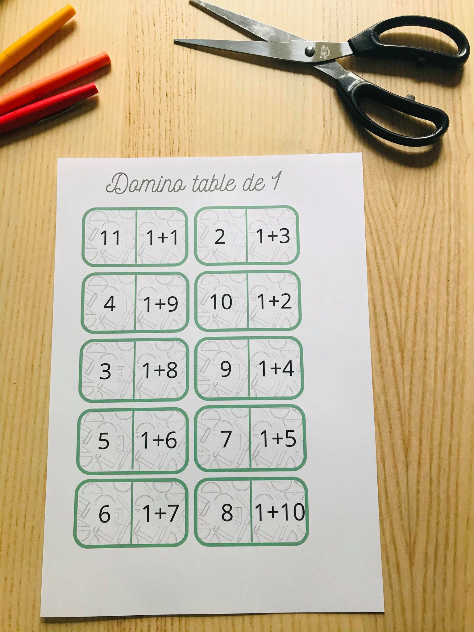 Pack de jeux pour apprendre les tables d'addition à imprimer – Image 19