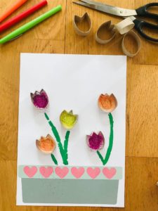 Activité manuelle tulipe pour enfant