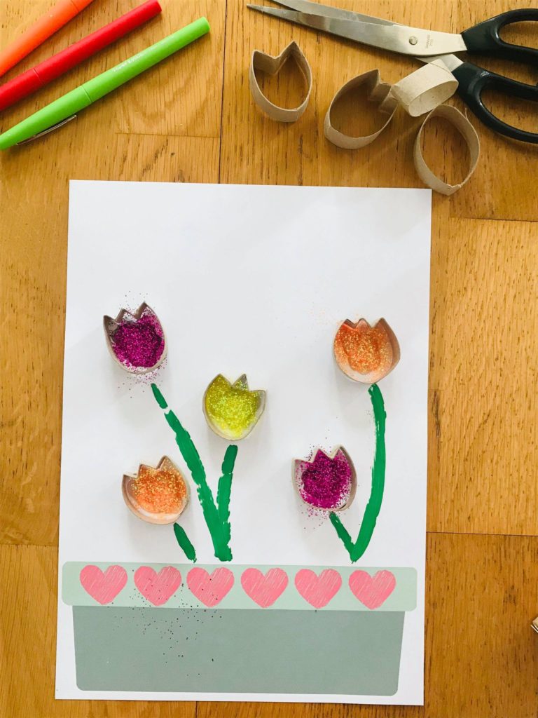 Activité manuelle tulipe pour enfant